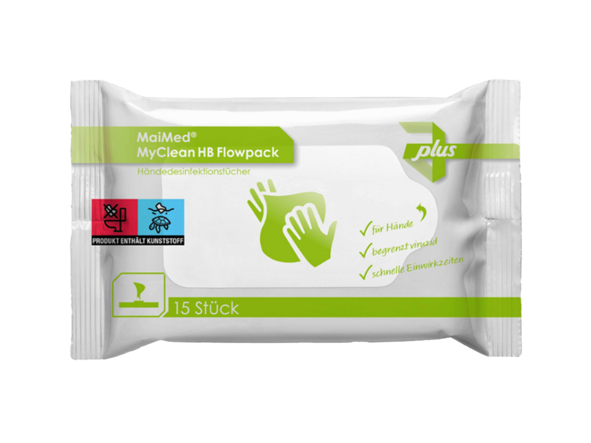MaiMed MyClean HB Flowpack mit 15 Tüchern